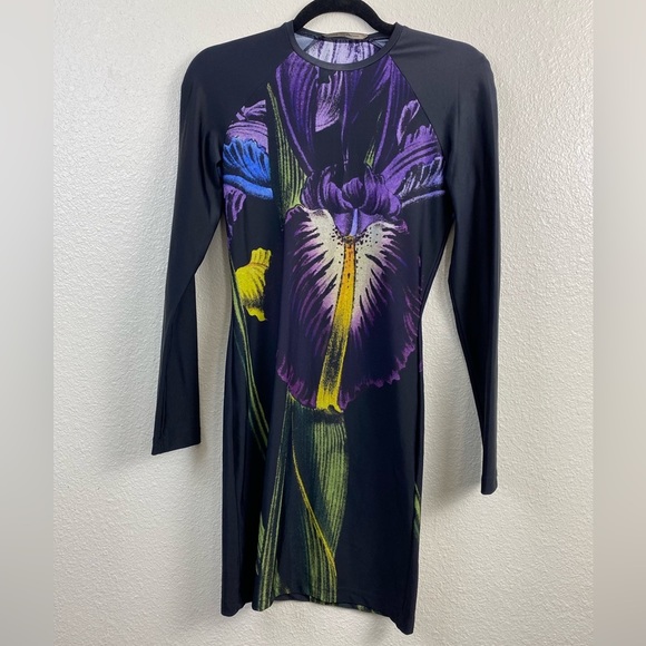 Christopher Kane Dress Womens size Small Stretch Floral Bodycon Party Cocktail - Picture 12 of 13